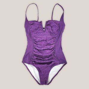 MOONTIDE One-Piece Swimsuit | Women's Purple Geometric Swimwear